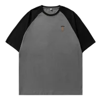 Oversize Grey Black Raglan T-Shirt Cactus