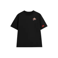 Oversize Black Graphic T-Shirt Vietnam Hat