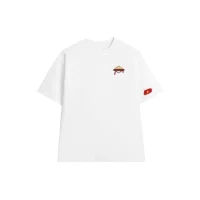Oversize White Graphic T-Shirt Vietnam Hat